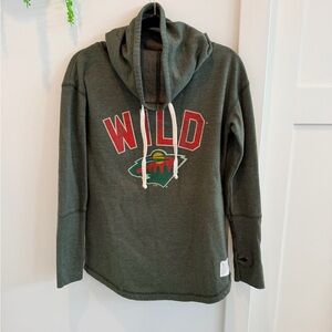 Minnesota Wild The Original Retro Brand Women's Cowl Neck Sweatshirt Size M